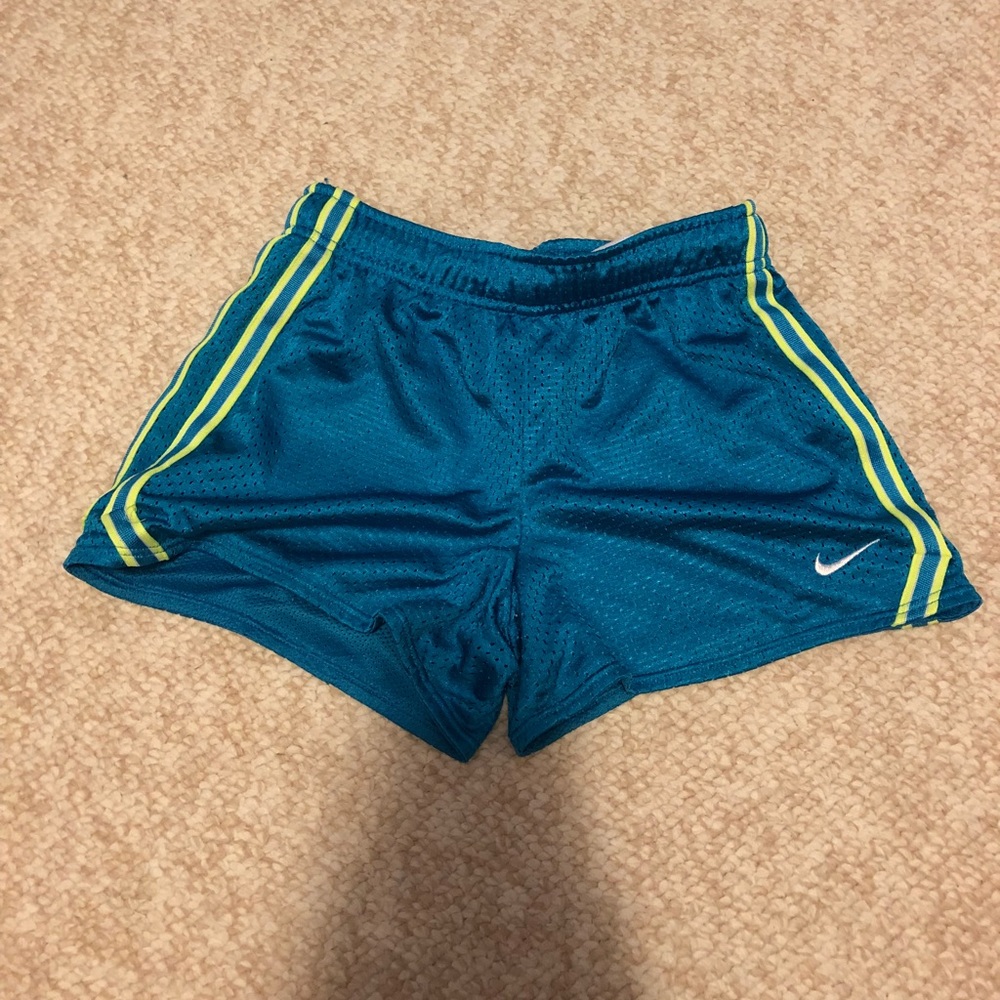 blue nike shorts